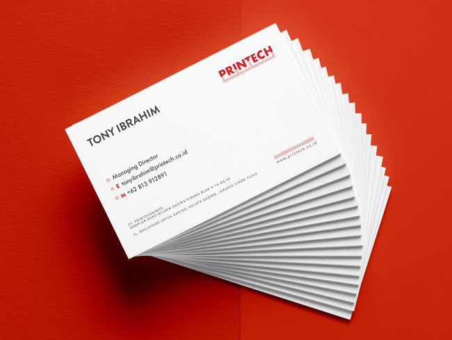 Edward Aryana | Printech Branding Business Card